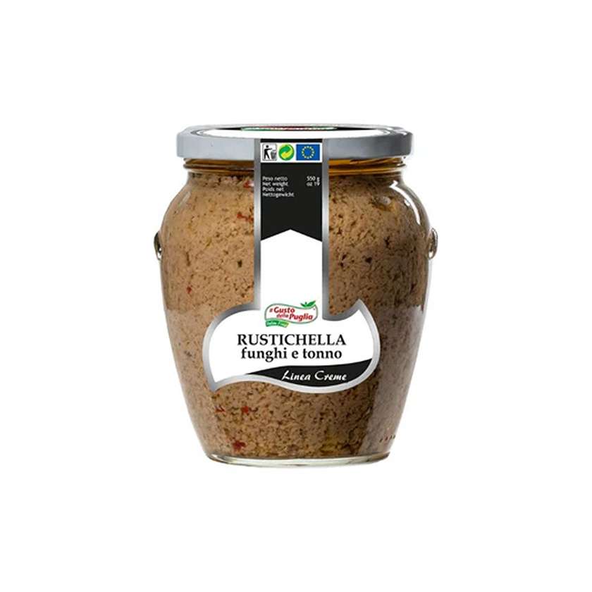 Mushroom and tuna purée